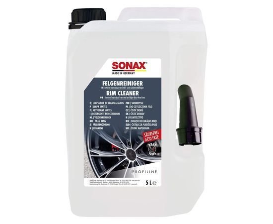 Бескислотный очиститель легкосплавных и стальных дисков 5 л SONAX PROFILINE Felgenreiniger säurefrei (230500) Бескислотный очиститель легкосплавных и стальных дисков 5 л SONAX PROFILINE Felgenreiniger säurefrei (230500)