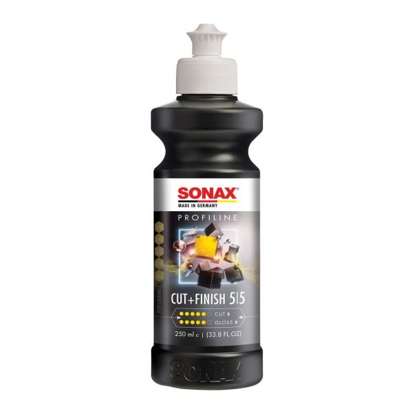 Одноэтапная полироль Sonax Profiline Cut&Finish 5-5, 250мл (225141) Одноэтапная полироль Sonax Profiline Cut&Finish 5-5, 250мл (225141)