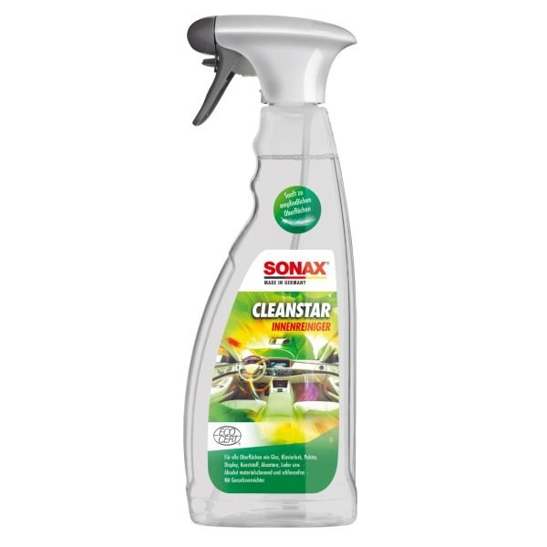 Универсальный очиститель Sonax Cleanstar Ecocert для очистки салона 750мл (253400) Универсальный очиститель Sonax Cleanstar Ecocert для очистки салона 750мл (253400)