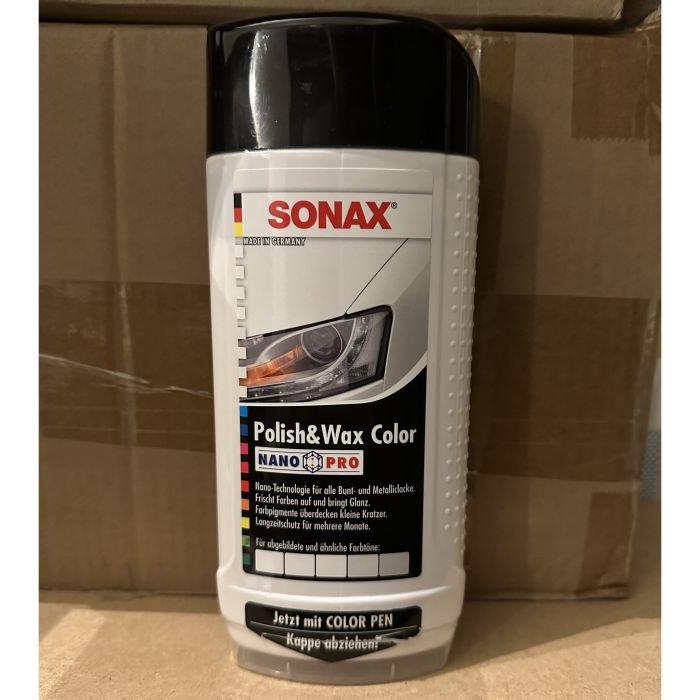 Полироль Sonax NanoPro с воском белый с карандашом 500мл (296000old)