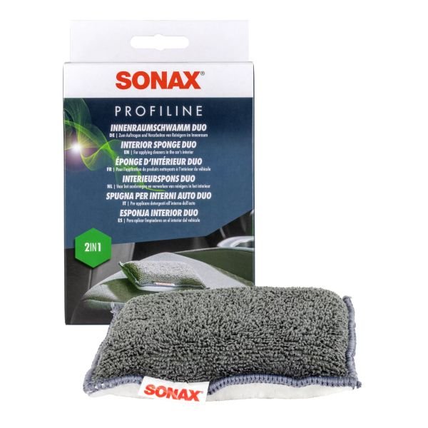 Губка Sonax двухсторонняя для чистки салона (419300) Губка Sonax двухсторонняя для чистки салона (419300)