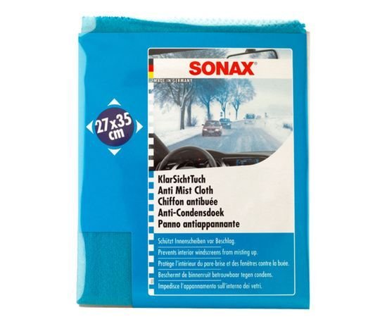 Фланелевая салфетка для стекла 27x35 см SONAX Klarsichttuch (421100) Фланелевая салфетка для стекла 27x35 см SONAX Klarsichttuch (421100)