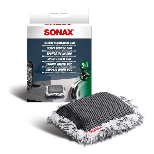 Двухсторонняя губка Sonax для удаления насекомых и птичьего помета (427200) Двухсторонняя губка Sonax для удаления насекомых и птичьего помета (427200)