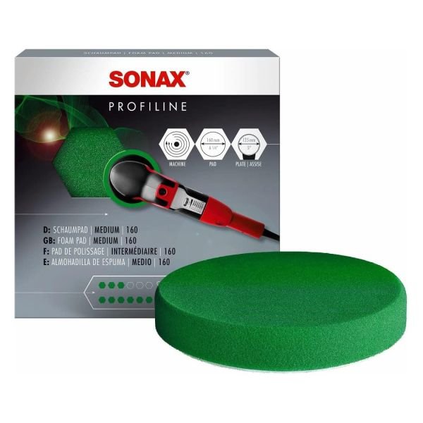 Полировальный круг Sonax Profiline SchaumPad средней твердости 160мм (493000) Полировальный круг Sonax Profiline SchaumPad средней твердости 160мм (493000)