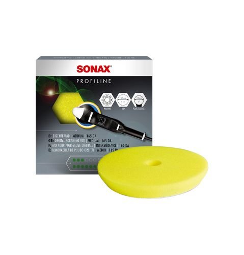 Полировальный круг средней твердости желтый 165 мм SONAX Dual Action FinishPad (493500) Полировальный круг средней твердости желтый 165 мм SONAX Dual Action FinishPad (493500)
