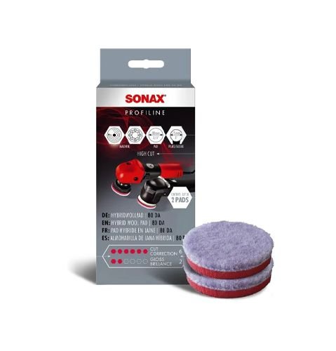 Полировальный круг Sonax Hybridwollpad 80 DA 2шт (494041) Полировальный круг Sonax Hybridwollpad 80 DA 2шт (494041)