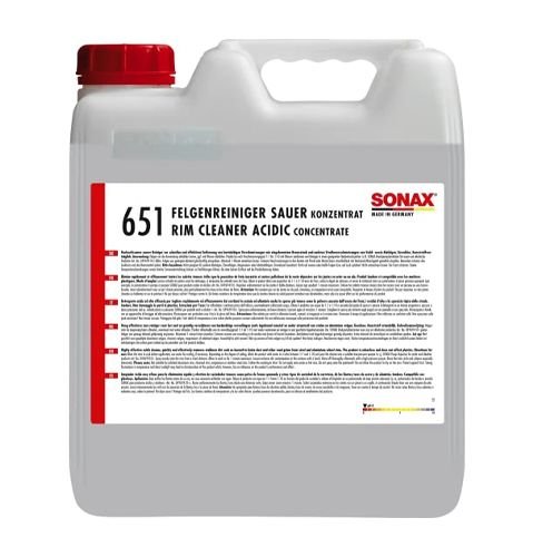 Кислотный концентрат Sonax Felgenreiniger sauer Konzentrat для очистки колесных дисков 10л (651600) Кислотный концентрат Sonax Felgenreiniger sauer Konzentrat для очистки колесных дисков 10л (651600)