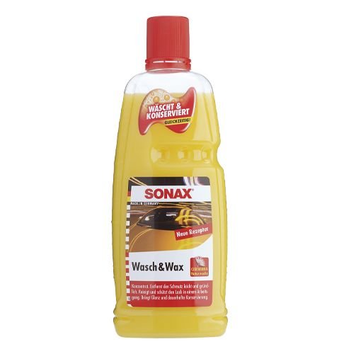 Автошампунь-концентрат с воском SONAX Wash and Wax 1л (313341) Автошампунь-концентрат с воском SONAX Wash and Wax 1л (313341)