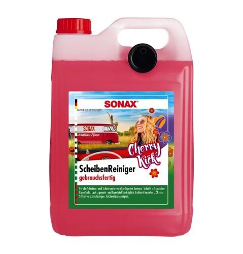 Готовая жидкость в бачок омывателя Sonax Cherry Kick 5л (392500) Готовая жидкость в бачок омывателя Sonax Cherry Kick 5л (392500)