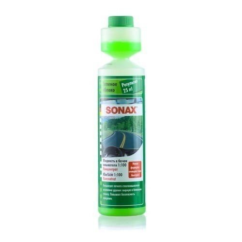 Жидкость в бачок омывателя Sonax летняя концентрат 1:100 Яблоко 250мл (372141) Жидкость в бачок омывателя Sonax летняя концентрат 1:100 Яблоко 250мл (372141)