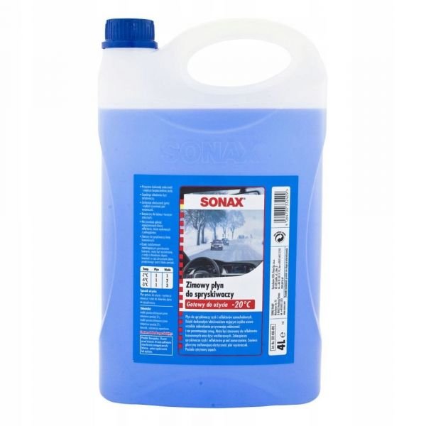 Жидкость в бачок омывателя SONAX зимняя -20°С 4 л (332400) Жидкость в бачок омывателя SONAX зимняя -20°С 4 л (332400)