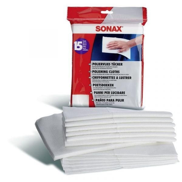 Тканевые салфетки для полировки 15 шт SONAX (422200) Тканевые салфетки для полировки 15 шт SONAX (422200)