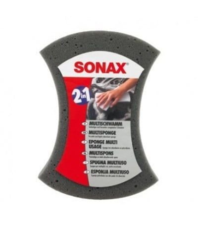 Губка + антимошка 2 в 1 для мойки авто SONAX MultiSponge двухсторонняя (428000) Губка + антимошка 2 в 1 для мойки авто SONAX MultiSponge двухсторонняя (428000)