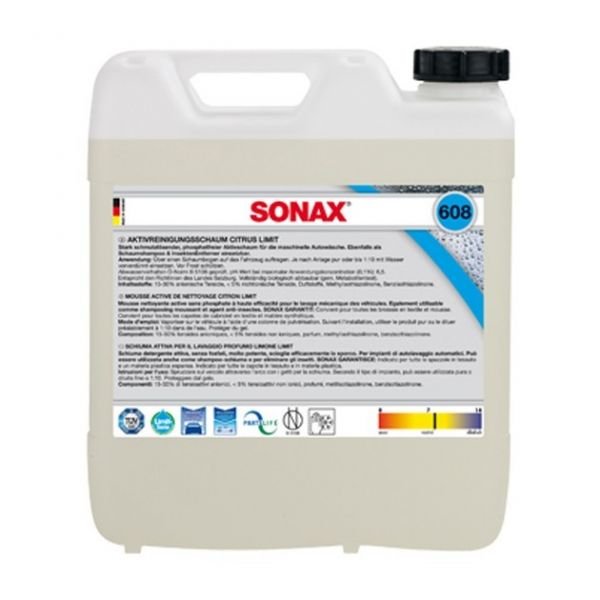 Активная пена SONAX цитрус, 10л (608600) Активная пена SONAX цитрус, 10л (608600)