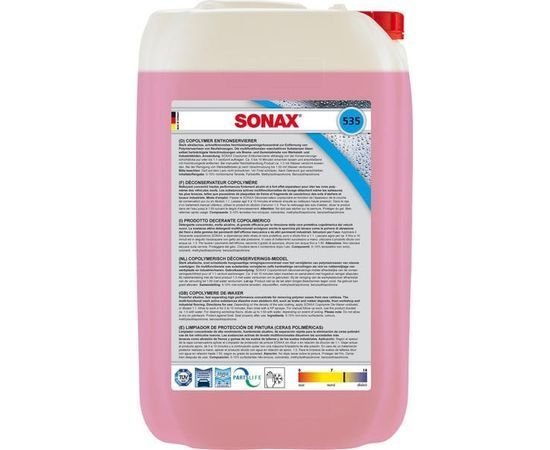 Средство для расконсервации (очиститель воска) 25 л SONAX Copolymer (535705) Средство для расконсервации (очиститель воска) 25 л SONAX Copolymer (535705)