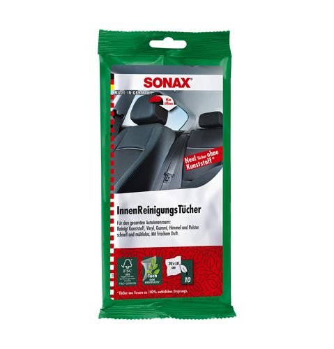 Салфетки для чистки салона автомобиля Sonax 10шт (415900) Салфетки для чистки салона автомобиля Sonax 10шт (415900)