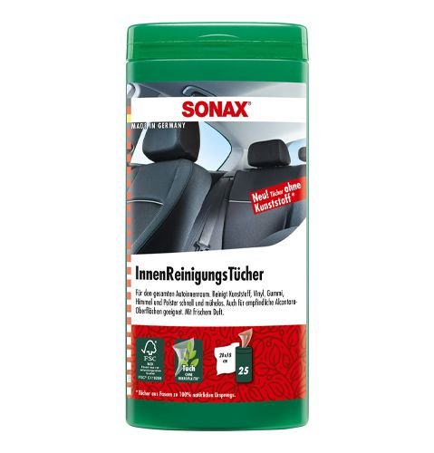 Салфетки для чистки салона автомобиля Sonax 25шт (412200) Салфетки для чистки салона автомобиля Sonax 25шт (412200)