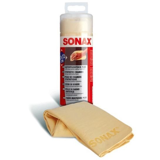 Тряпка для сушки авто Sonax Synthetic Chamos Plus из искусственной замши в тубе 43х32см 1шт (417700) Тряпка для сушки авто Sonax Synthetic Chamos Plus из искусственной замши в тубе 43х32см 1шт (417700)