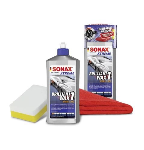 Жидкий твердый воск Sonax XTREME Brilliantwax 1 промо набор 500мл (201841) Жидкий твердый воск Sonax XTREME Brilliantwax 1 промо набор 500мл (201841)