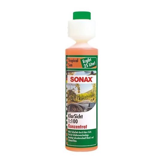 Жидкость в бачок омывателя Sonax Tropical Sun  0.25 л концентрат (387141) Жидкость в бачок омывателя Sonax Tropical Sun  0.25 л концентрат (387141)
